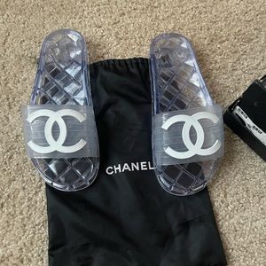Chanel Jelly slides